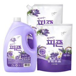 피죤 섬유유연제 강력탈취 4종 2500+2100+2100ml, 1세트