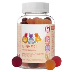 네이처그랜드 어린이 키즈 프로바이오틱스 유산균 꾸미 90구미 1병 45일분 캐나다직수입 장건강, 1개, 180g