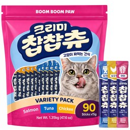붐붐포 고양이 크리미 찹찹츄 짜먹는 간식 90p