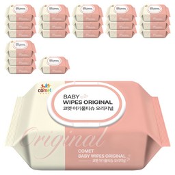 코멧 오리지널 유아용 아기물티슈 캡형, 믿고 쓰는 아기물티슈의 모든 것!