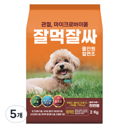 잘먹잘싸 6free 강아지 사료, 칠면조, 2kg, 5개 · 5개 · 2kg