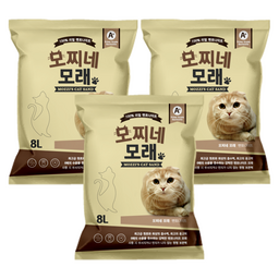 모찌네 고양이 모래, 8L, 3개, 무향 · 3개 · 8L