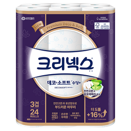 크리넥스 데코 앤 소프트 수딩플러스 화장지: 고급스러움과 편안함의 완벽한 조화