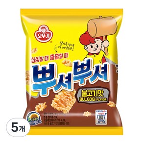 오뚜기 뿌셔뿌셔 불고기맛, 90g, 5개