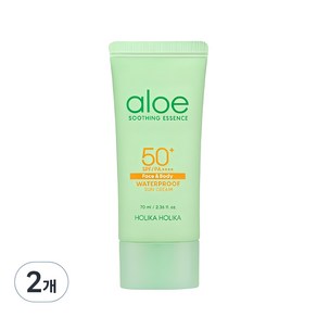 홀리카홀리카 알로에 워터프루프 선크림 SPF 50+ PA++++, 70ml, 2개