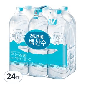 백산수 생수 무라벨, 2L, 24개