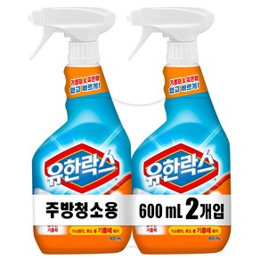 유한락스 주방청소용, 600ml, 2개