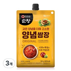 청정원순창 양념 쌈장, 190g, 3개