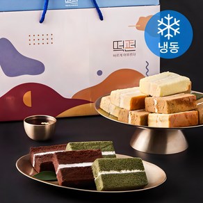 떡편 쌀케익 초코 35g x 4p + 고구마 35g x 4p + 커피 30g x 4p + 콩고물 쑥 30g x 4p 선물세트 (냉동)