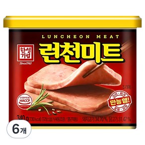 한성기업 런천미트, 340g, 6개