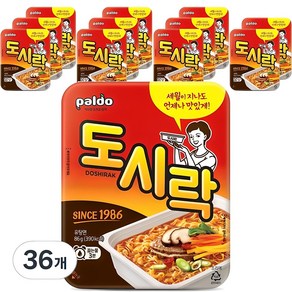 팔도 도시락 컵라면 86g, 36개