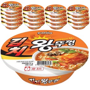 팔도 김치 왕뚜껑 컵라면 110g, 18개