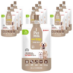 아이펫밀크 반려동물 전용우유, 우유맛, 180ml, 10개
