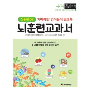 뇌훈련 교과서(큰글자책):치매예방 언어놀이 워크북