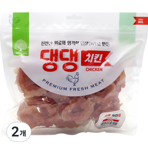 더내추럴 강아지 댕댕 간식 숯불 치킨링, 숯불 치킨 링, 600g, 2개