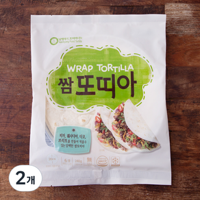 쌈 또띠아, 40g, 6개입, 2개