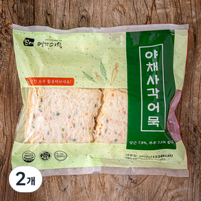 영자어묵 야채 사각어묵, 1000g, 2개