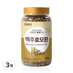 백세팔팔 맥주효모환, 3개, 300g