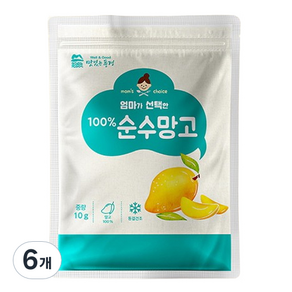 맛있는풍경 엄마가 선택한 순수망고, 10g, 6개