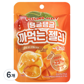 광동홍청 탱글탱글 까먹는 젤리 망고맛, 40g, 6개