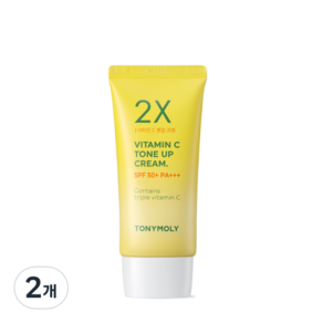 토니모리 투엑스 비타민C 톤업크림 SPF50+ PA +++ 50ml, 2개, 투명