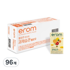 이롬 황성주 과채습관 옐로, 140ml, 96개