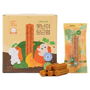 로렌츠 강아지 못난이 덴탈껌 21p, 1개, 420g, 당근