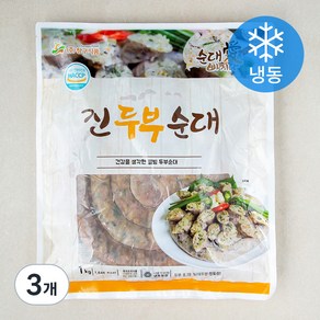 순대애빠지다 진 두부순대 (냉동), 1kg, 3개