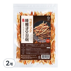 해야미 직화로 구운 바베큐 오징어, 200g, 2개