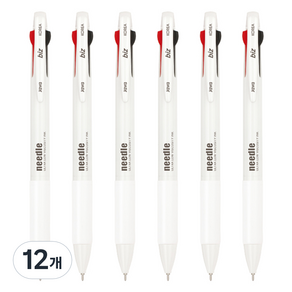 자바펜 N제트 3볼 펜 0.7mm, 그레이, 12개