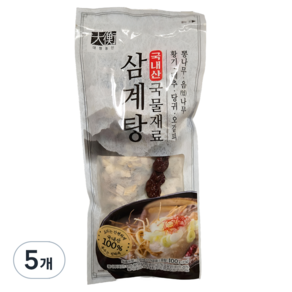 조은약초 대형삼계탕 국물재료, 100g, 5개