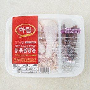 하림 매콤마늘소스가 들어있는 닭볶음탕용 닭고기 (냉장), 1개, 750g