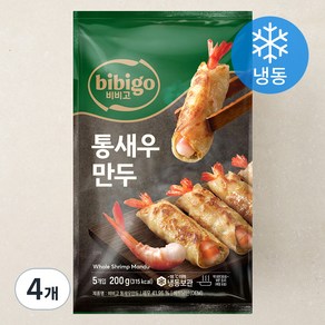 비비고 통새우 만두 (냉동), 200g, 4개