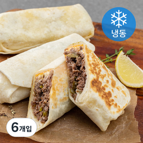 테이트 치즈 비프랩샌드위치 (냉동), 160g, 6개입