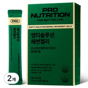 프로뉴트리션 엠티솔루션 쾌변젤리 사과맛, 14회분, 280g, 2개