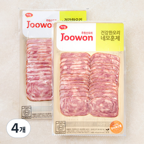 주원산오리 건강한오리 네모훈제, 400g, 4개