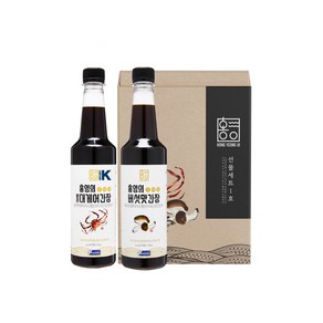 홍영의 간장 선물세트 붉은대게어 500ml + 버섯맛 500ml, 1L, 1세트