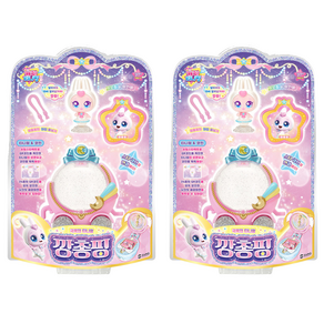 캐치티니핑 슈팅스타 깡총핑 피규어, 2개