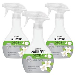 샤프란 케어 데오엑스 섬유탈취제 프레쉬 자스민, 500ml, 3개