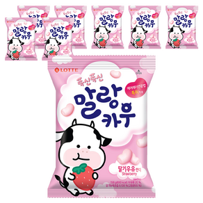 롯데웰푸드 말랑카우 스트로베리, 158g, 8개