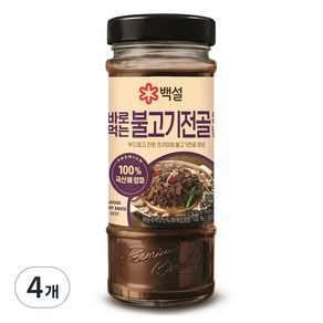 백설 바로먹는 불고기전골양념, 490g, 4개