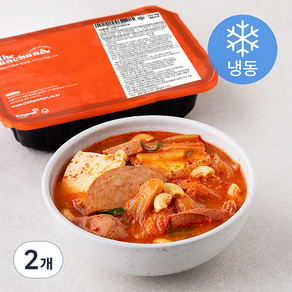 더반찬 싱글 부대찌개 (냉동), 550g, 2개