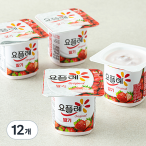 요플레 오리지널 딸기, 85g, 4개입, 3개