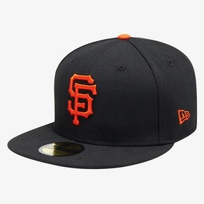 뉴에라 59FIFTY 어센틱 샌프란시스코 자이언츠 MLB 모자, 블랙