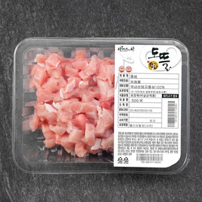 한돈 도뜰 등심 카레용 (냉장), 500g, 1팩