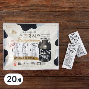 임실치즈 숲골 치즈빚는 마을 스트링 치즈, 20g, 20개입