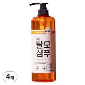 로쌩 카페인 마이크로바이옴 탈모 샴푸 시트러스향, 1000ml, 4개