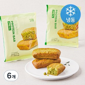 단백질과자점 리얼녹차바 (냉동), 66g, 6개