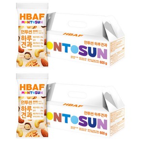 바프 먼투썬 하루견과 화이트 30p 세트, 2개, 600g