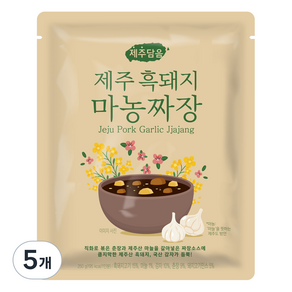 오뚜기 제주담음 제주 흑돼지 마농짜장, 250g, 5개